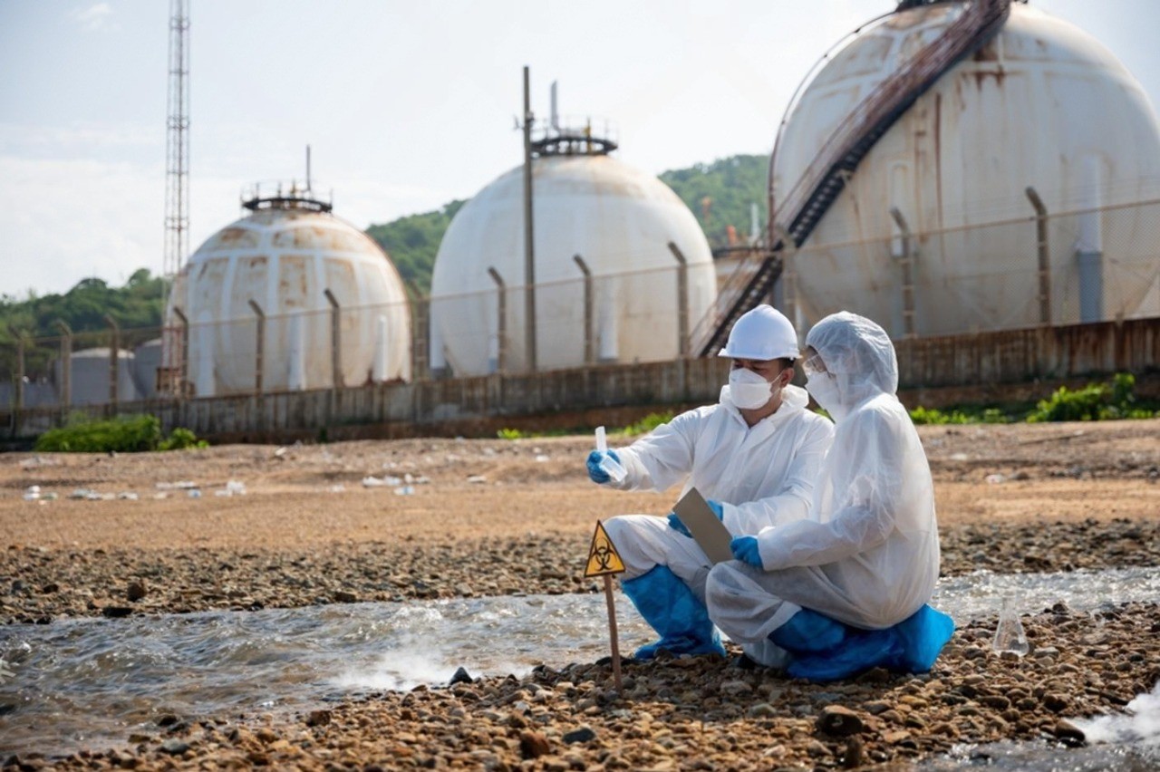 Survey of Radioactivity at an Industrial Facility