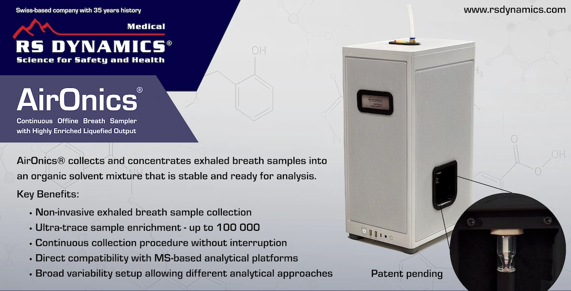 AirOnics exhaled breath sampling platform